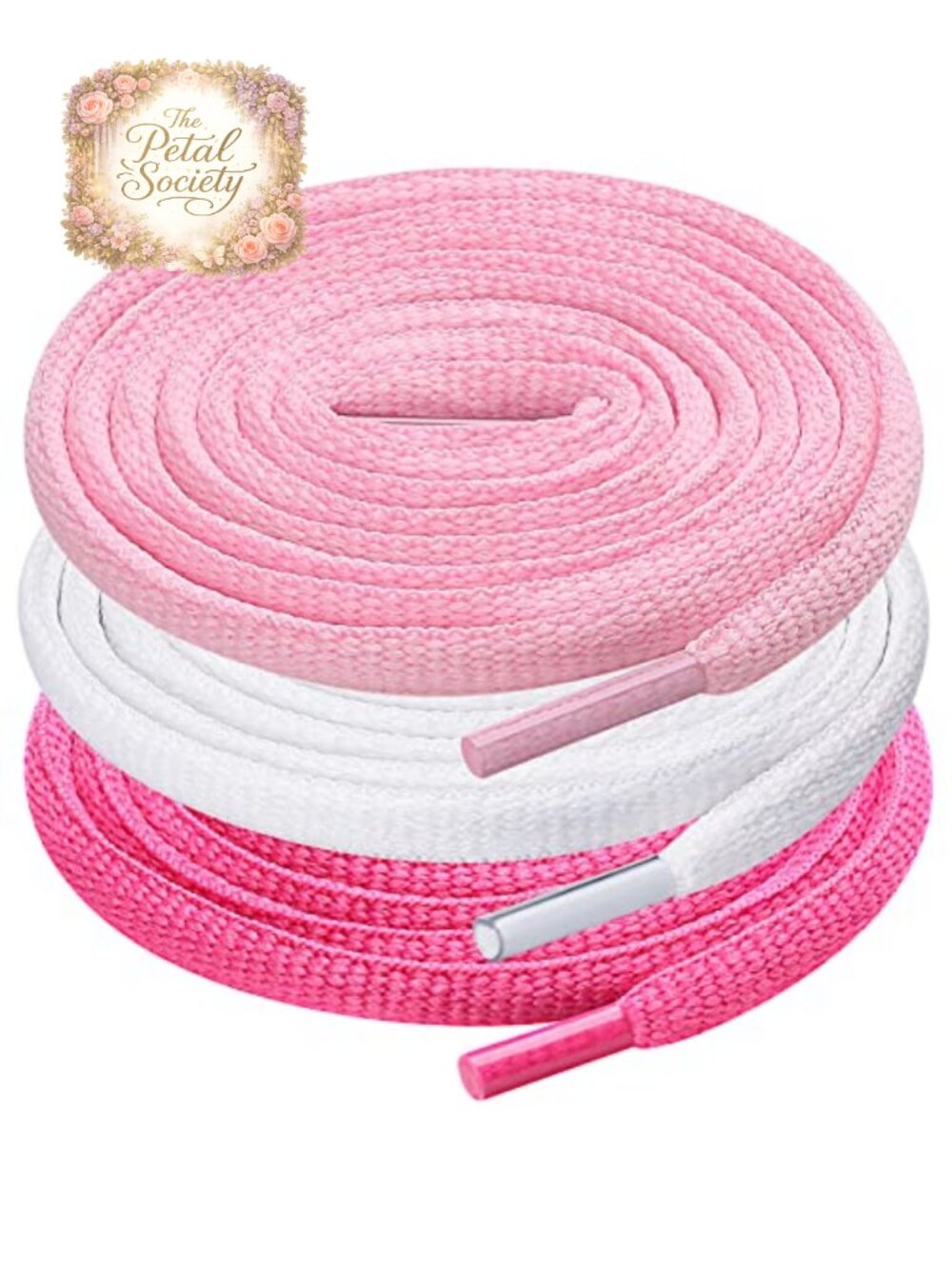 Oval Shoe Laces Half Round 1/4" Polyester Shoelaces 40" 3 Pair Athletic Sneaker